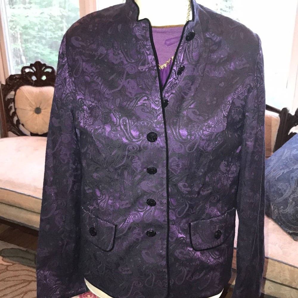 Jacket purple and black